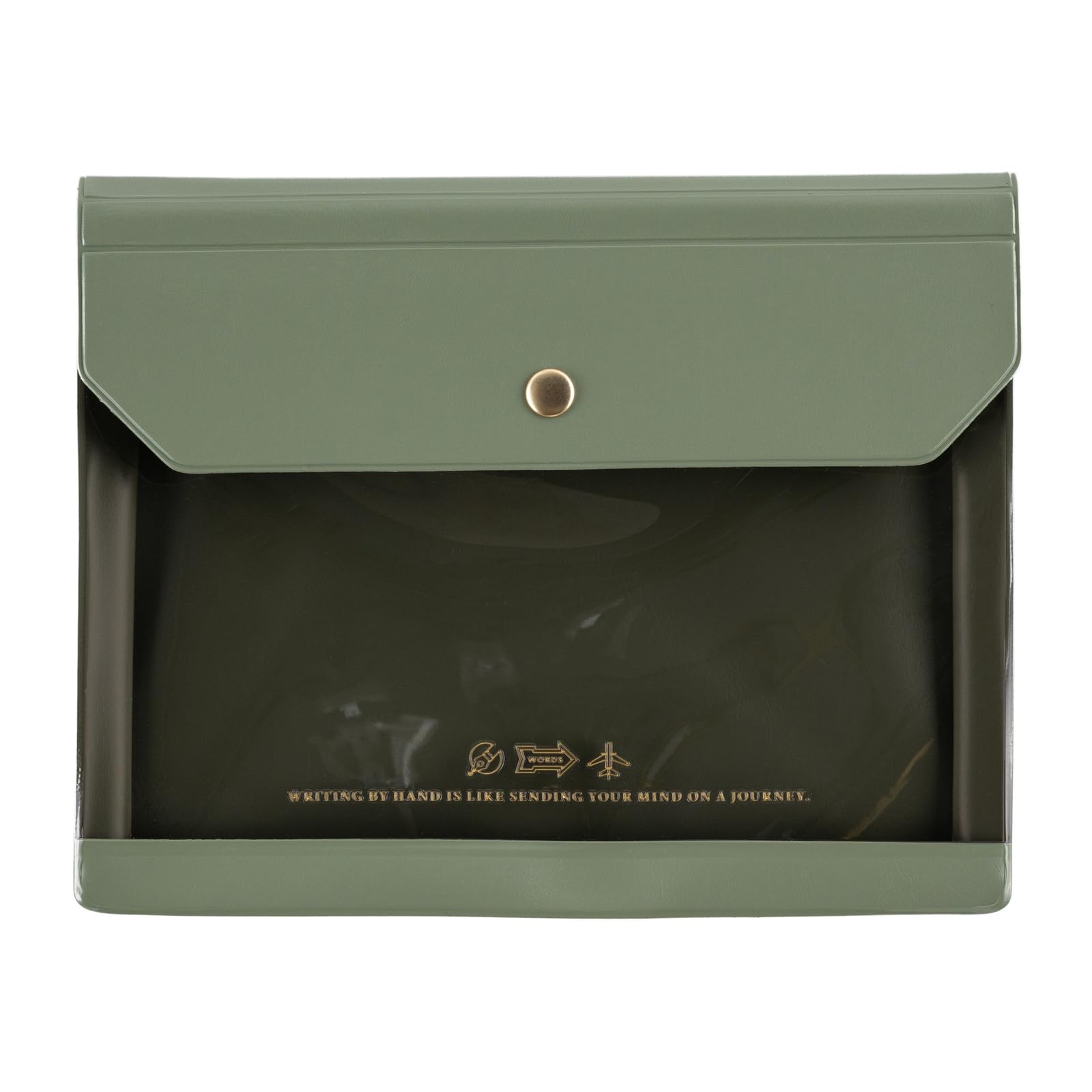 

Чехол Hobonichi Techo для планировщика размера A6 Аксессуар Aileron/Документ (оливковый) - оливковый