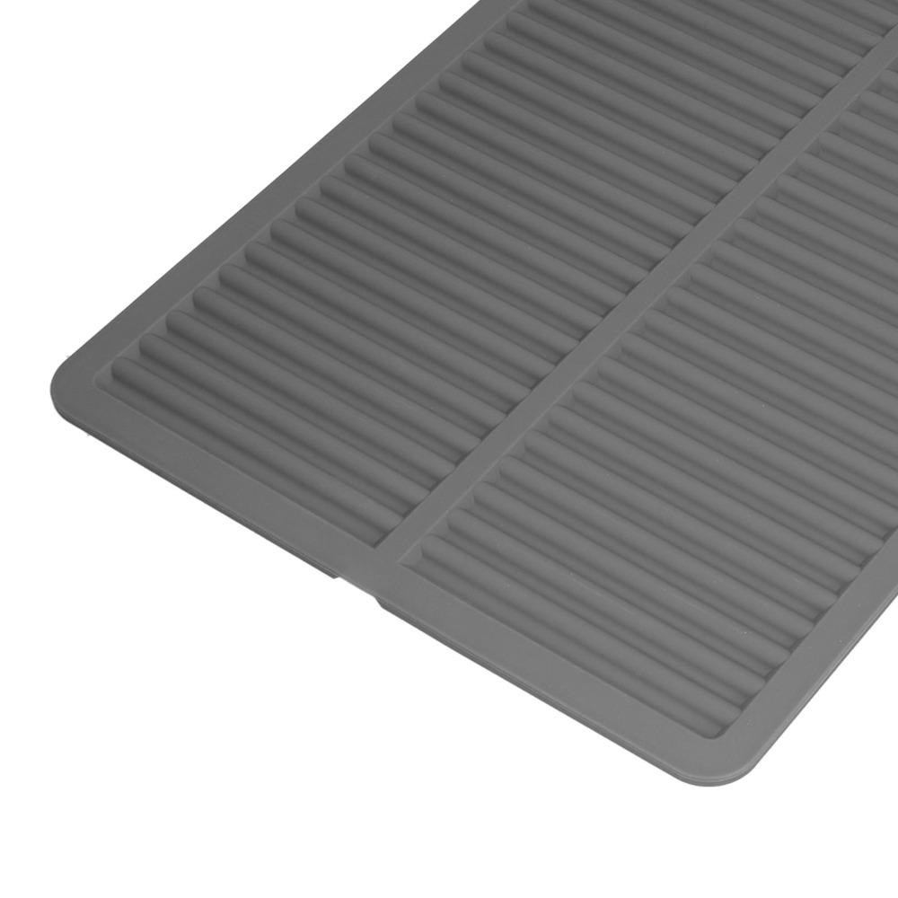 Matte Non-slip Heat Resistant Trivet Food Grade Silicone Water Draining Pad Anti-scald Mat  Kitchen