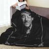 Rockstar Johnny Hallyday Rock'n Roll Decken Flanell Sofa Überwurfdecke Wurfdecken für Zuhause Schlafzimmer Überwürfe Bettdecke Steppdecke
