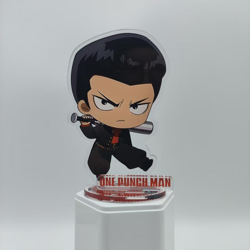 One Punch Man Anime Figure Saitama Genos Tatsumaki Garou 10cmdouble-sided Insert Acrylic Stand Model Decoration Fans Gift