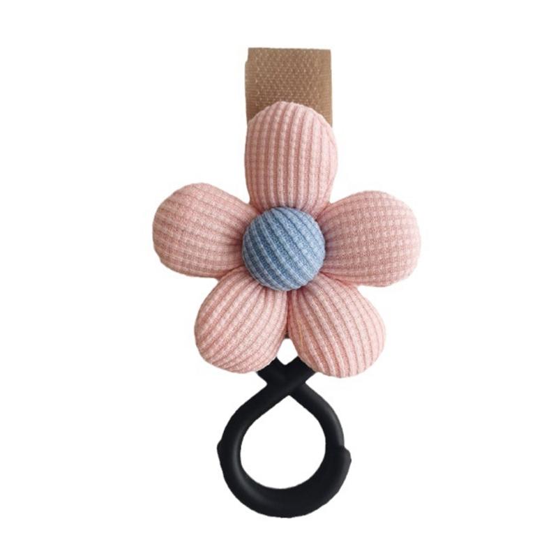 Baby Stroller Hook Sweet Flower Children Cart Umbrella Hanging Bag Storage Loop Hook Infant Supplies Storage Accessories