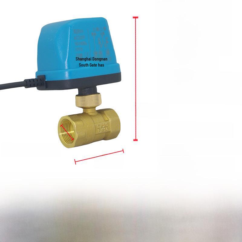 AMECO Miniatur Elektrisches Zweiwege-Kugelventil für Klimaanlagen - Erhältlich in 4 und 6 Punkten, DN15 DN20