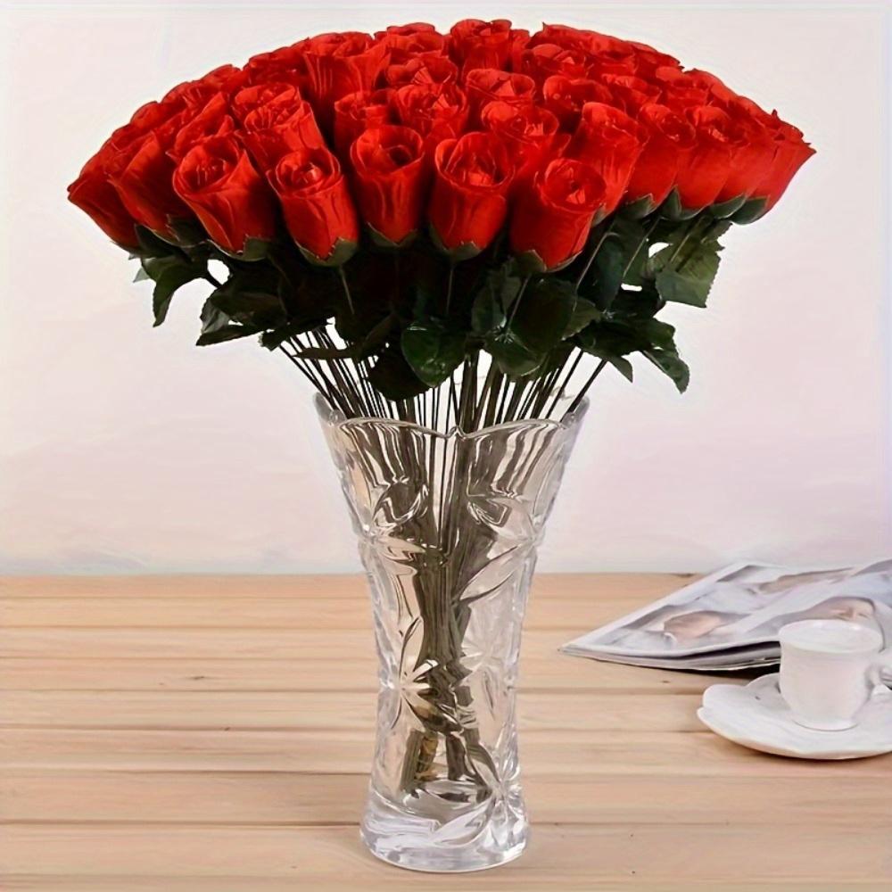 20pcs Simulated Rose Bouquet, Fabric Flowers, Artificial Flowers, Living Room Decoration, Wedding Supplies, Valentine's Day Does Not Include Vases