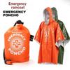 Wasserdichter Thermischer Notfallponcho Mit Aufbewahrungstasche Tragbar Für Camping Wandern Outdoor-Aktivitäten