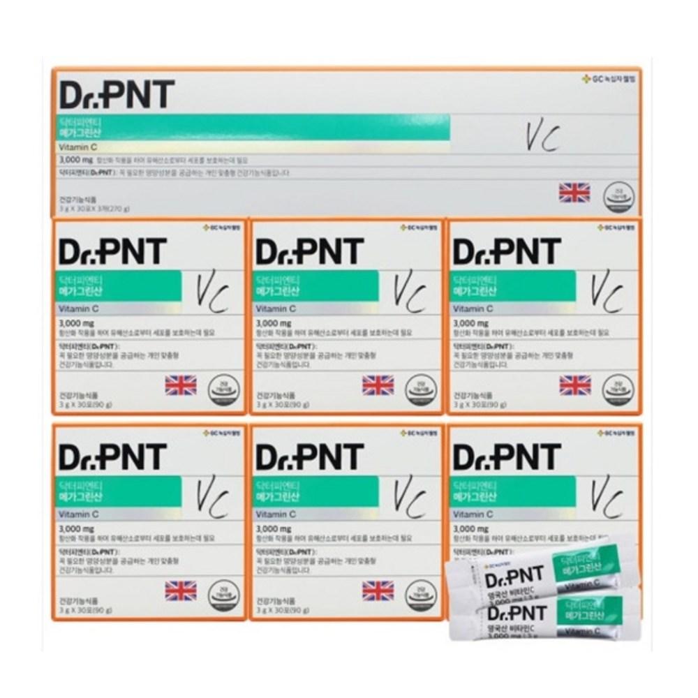 Dr. PNT Mega Green Acid High Vitamin C 3000mg (30 Packets) 6 Pcs 90g