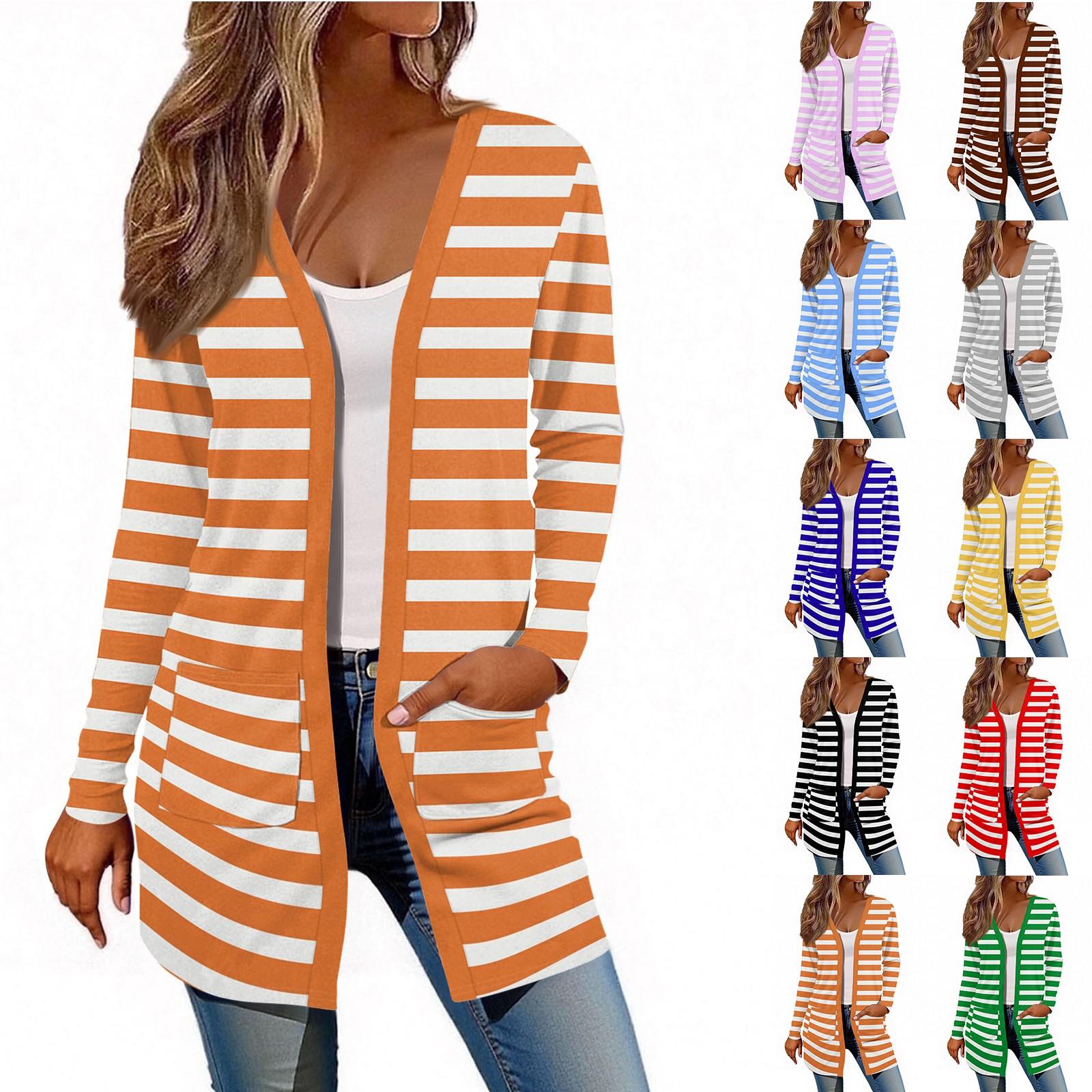 

Women s Long Sleeve Cardigan Casual Jacket With Pockets Top XL зелений