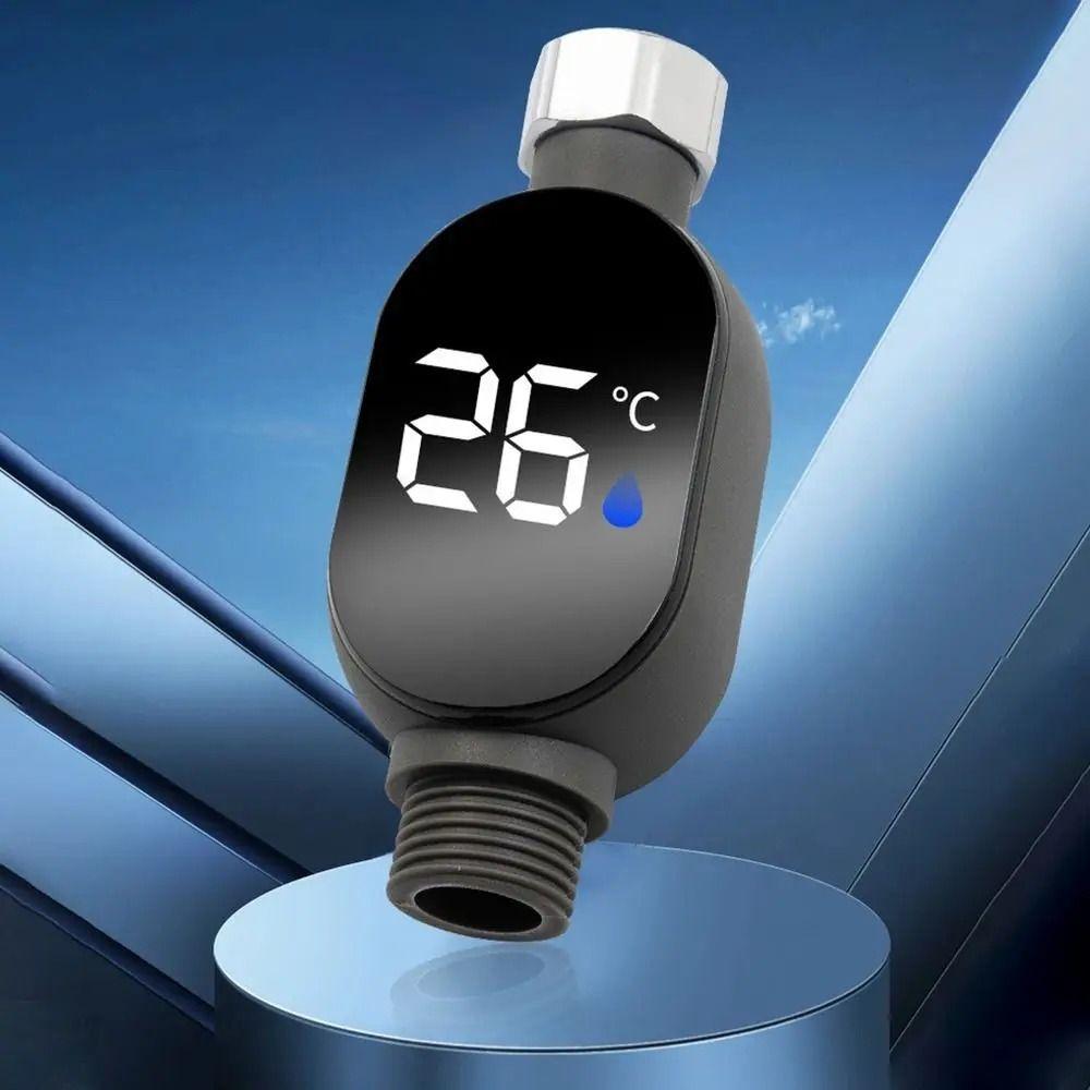 Stainless-Steel Water Temperature Gauge Waterproof Shower Thermometer  Safe Bathing