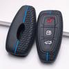 Silicone Key Cover for Ford 3 Button Smart Key, Fits Ford Focus Mondeo Kuga Escape Galaxy C-Max S-Max, Shockproof Key Fob Holder, Protective Accessory