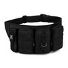 Small Item Storage Camouflage Utility Outdoor Tactical Military Crossbody Waist Bag Waist Pouch Work Belt Black Multi-Pocket