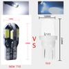 2/5/10/50/100 PCS T10 194 W5W LED Bulbs Car Interior Dome Maps Glove Box Trunk License Plate Lights 12V 5630-8SMD 6000K White Dome Lights 6
