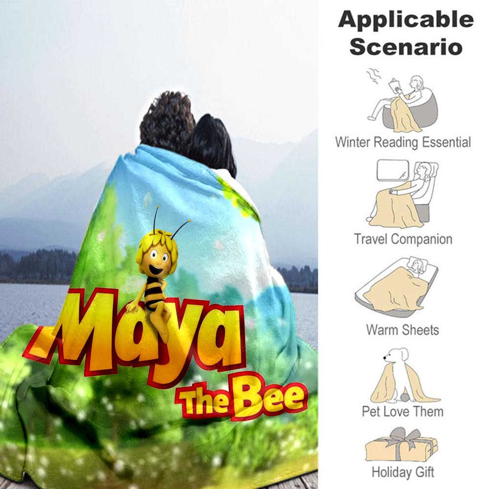 Maya Bee Blanket, High quality Comfortable for All Seasons, Home Decor, Warmth and Comfort