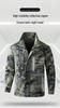 Men's Camouflage Workwear Set, Wear-Resistant Polyester-Cotton with Reflective Strips, Thickened for Spring & Autumn Outdoor Use