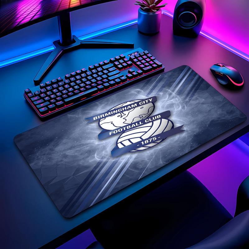 Birmingham City Football Pattern Mouse Pad Non?Slip Rubber Base Gaming Mousepad For Desk Office Home