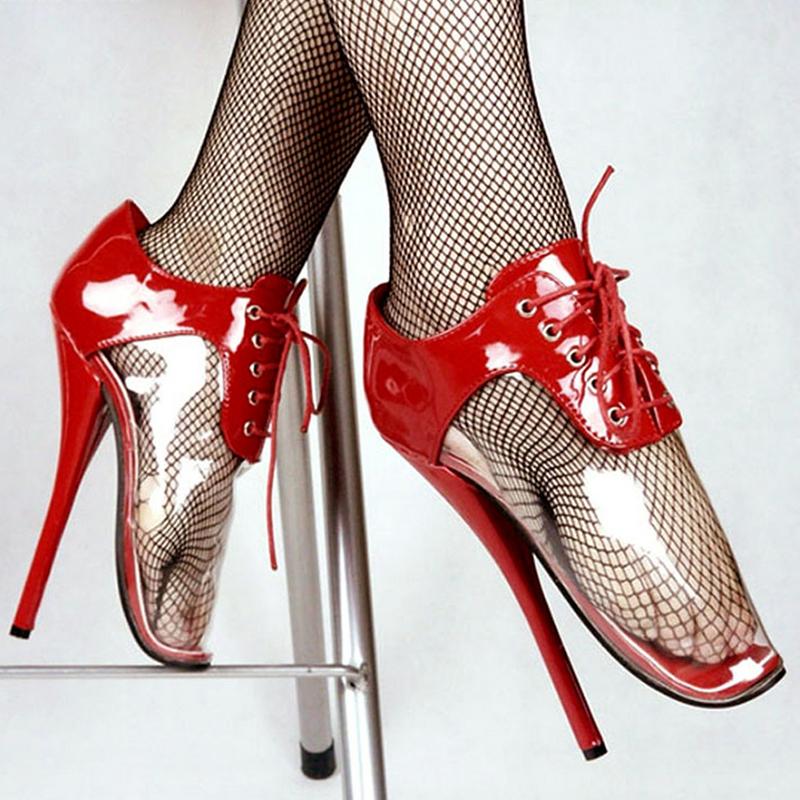 

Модные женские ботильоны FHC 18 см, мужские фетиш-туфли для косплея, телесные ботильоны, королева танца, фетиш-ботильоны, шнуровка спереди, черные, красные, на заказ 39