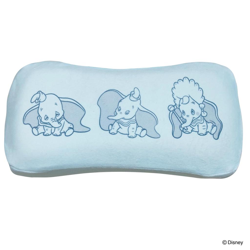 MORIPiLO Morishita Memory Foam Pillow Disney Dumbo 15x31cm Waist Rest Back Support Stuffed Toy Cushion Character Goods Pastel Blue 4621193