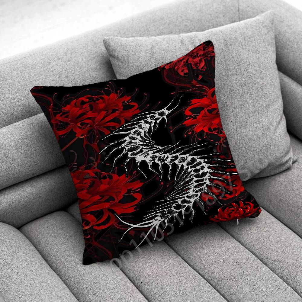 Красная Паучья Лилия Токио Цветок Наволочка Для Подушки 45x45см 40x40см 55x55см 50x50см 30x30см Квадратная Наволочка Для Автомобильной Подушки Чехол 30cmx30cm