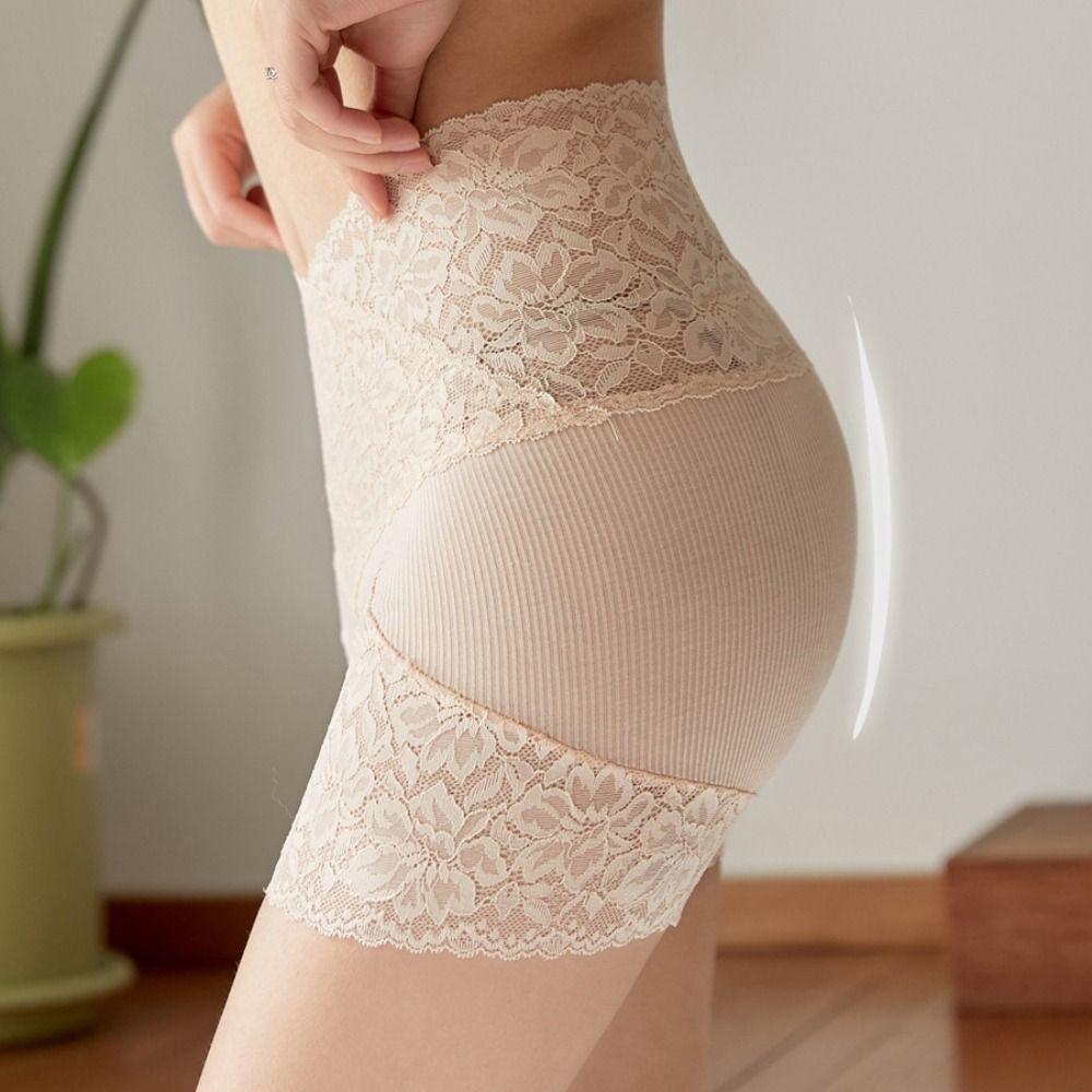 Transparent Lace Safety Pants Tummy Control Ladies Leggings Shorts Slimming Seamless Shorts  Summer