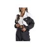 Reebok Color Block Short Slim Fit Windbreaker Jacket Women Jackets Black White HH9752
