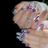 Handmade Nail Art Wearing Nail Fake Nail Patch Nail Art Patch Finished Ins Jewel Full Diamond Glitter Nail Art Tablet U78