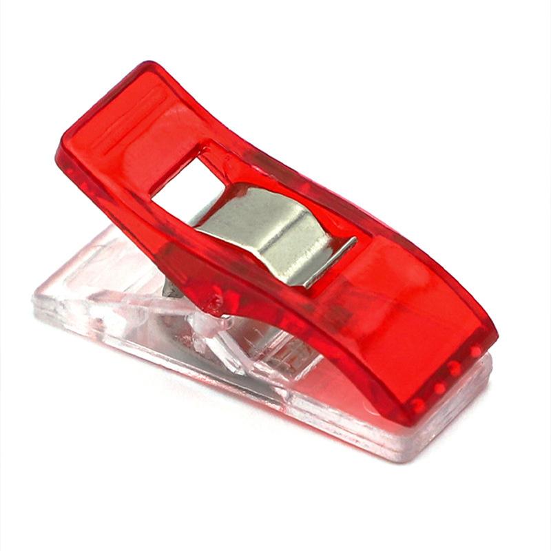 50 ks Víceúčelové šicí klipy Barevné vazební klipy Plastové řemeslné prošívací klipy Řemeslné svorky Šicí klipy Průhledné barvy