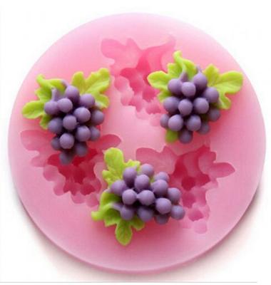 Trauben-Silikonformen für Süßigkeiten, Polymer-Ton, DIY-Backform, Schokoladenform, Cupcake, Fondant, Kuchendekorationswerkzeuge, 3D-Bastelseifenform