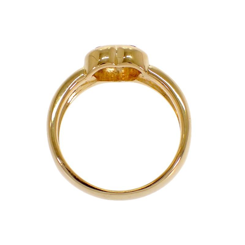 YVES SAINT LAURENT  #12(JP Size) ring gold K18 yellow gold Women