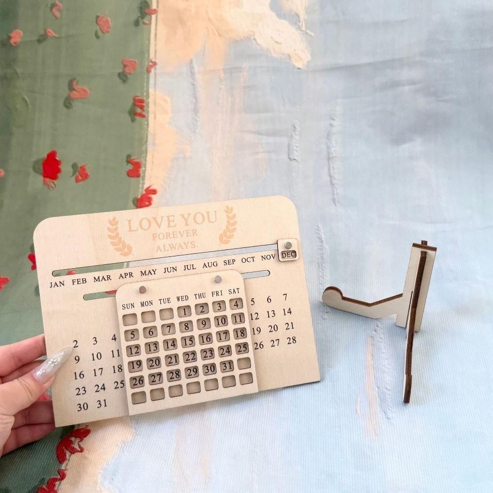 Handmade Perpetual Calendar Manual Eternal Calendar Funny Desktop Desk Calendar  Tabletop Decor