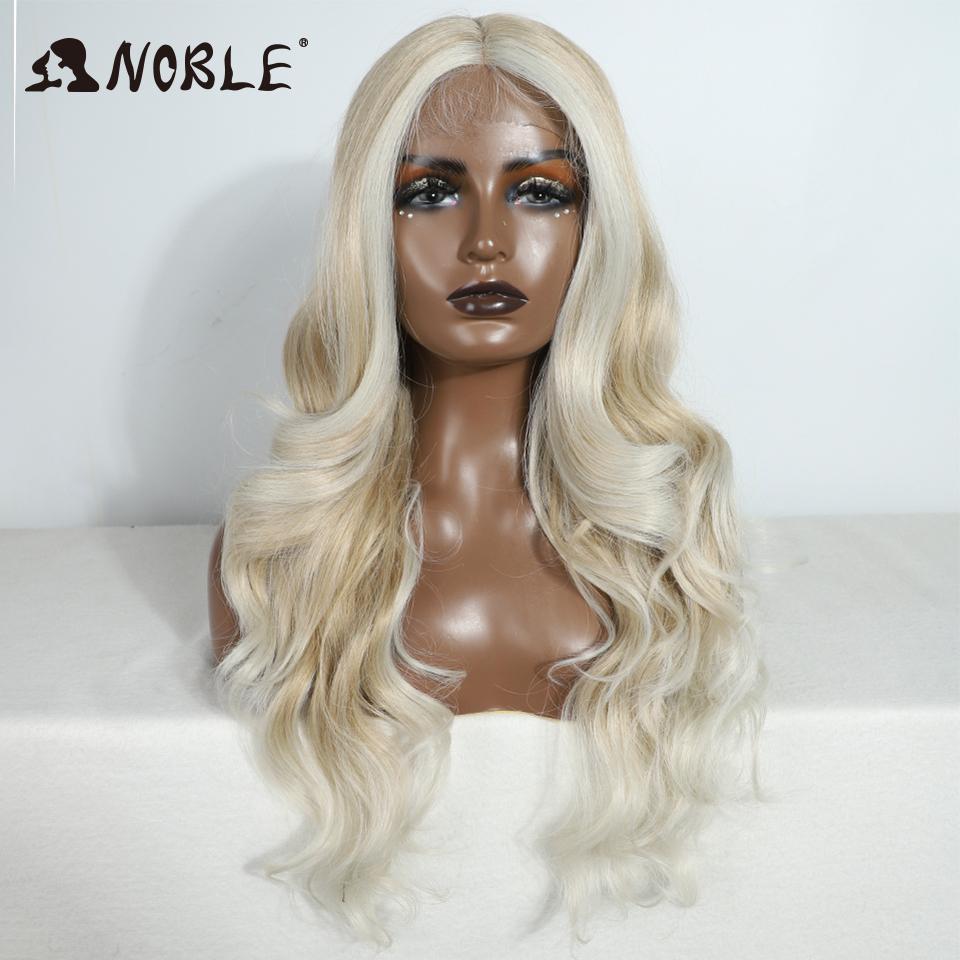 

Noble Synthetic Lace Front Wig 28“ Highlight Honey Brown Body Wave Wig Cosplay Wigs For Women Wig Lace Front Wig Synthetic (as the picture,130%&28inches&Lace Front)