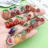 20-Piece Colorful Enamel Fruit Pendant Charms for DIY Bracelets: Strawberry, Cherry, Pineapple, and More