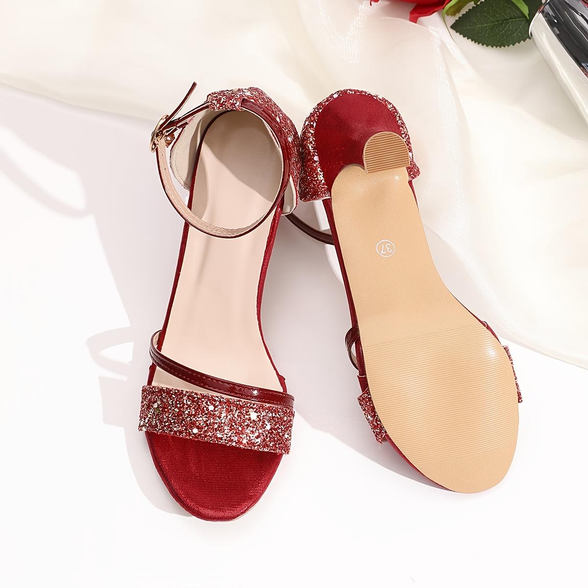 

Fashion 2025 New Fashion Women s Sandals Gold and Silver Low Heel Casual Shoes Women Open Toe Summer Light Fashion Women s Shoes 35 красный