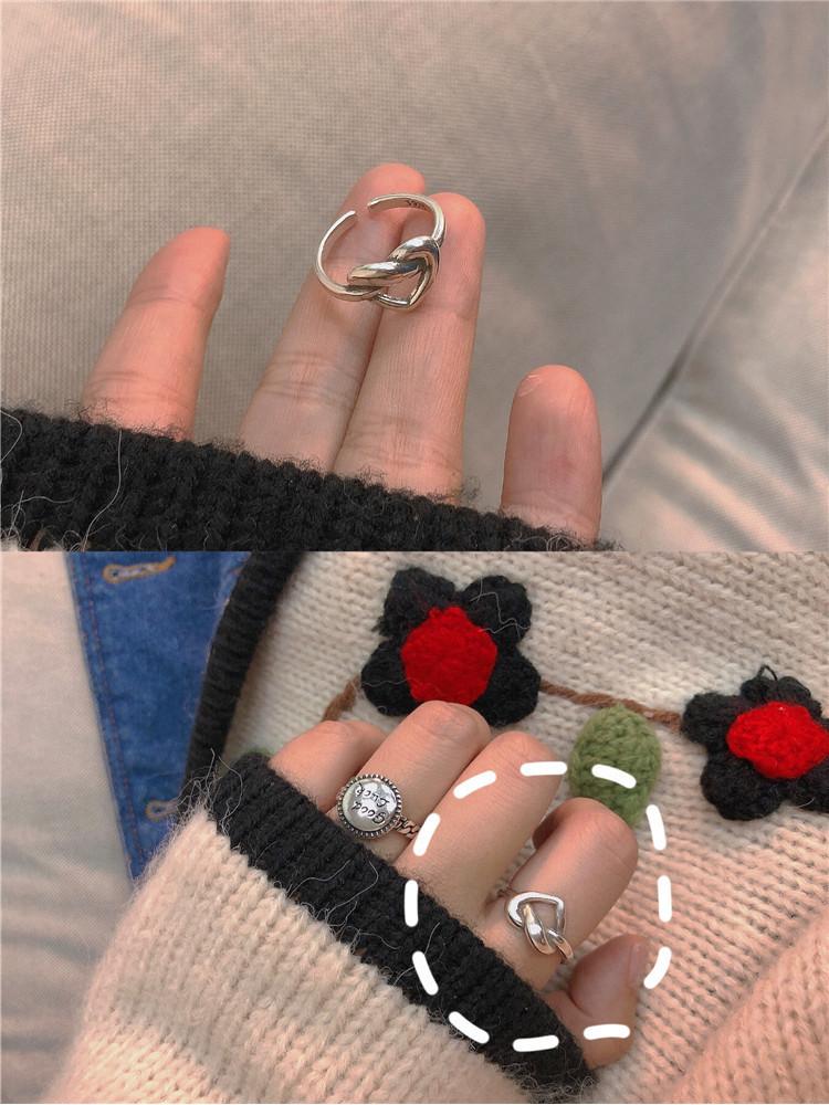 Sterling Stylish 925 Silver Womens Ring With Unique Open Design And Retro Smile Face For A Distinctive Fashion Statement
