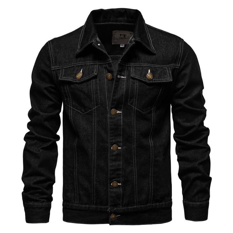 Men's Slim Fit Denim Jacket - Autumn/Winter 2023, Korean Style, Plus Size Casual Cardigan