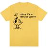 Heute bin ich eine ernste Gans Lustiges albernes Meme Bedruckte T-Shirts Damen Trendig Harajuku Kurzarm Lässiges T-Shirt Kleidung