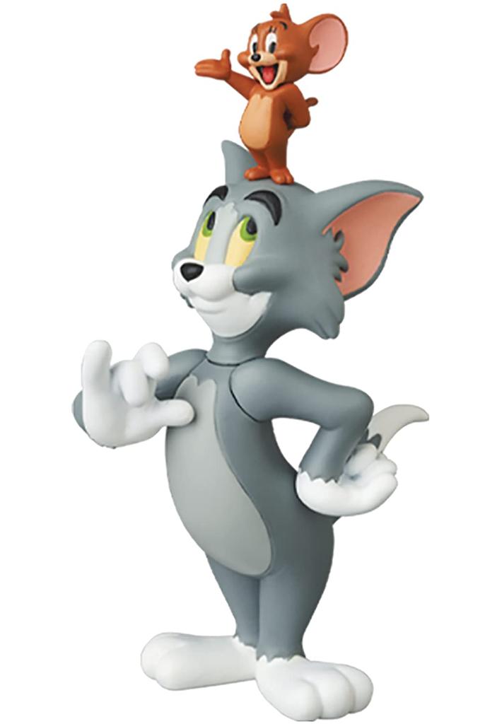 Medicom Toy UDF Ultra Detail Figure 601 Tom and Jerry JERRY on approximately fully assembled figures No. TOM'S HEAD, 65mm/20mm tall, pre-painted,