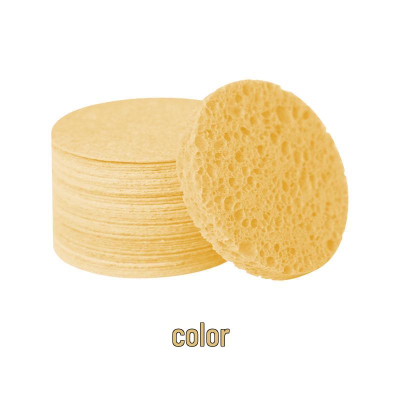 Compressed Wood Pulp Kitchen Sponge - Expanding, Non-Stick, Oil-Resistant Dishwashing Sponge