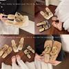 2025 French Chic Women's Summer Square Buckle Thick Sole Sandals