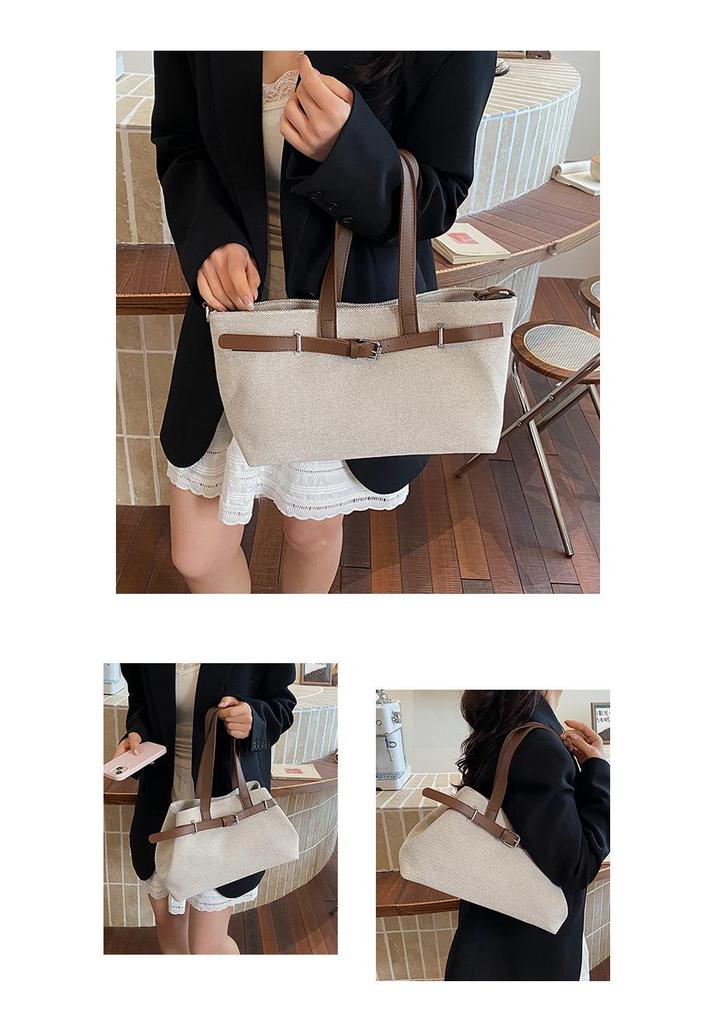 Women's 2026 Large Capacity Woven Tote Bag, Fashionable and Versatile for Commuting and Shoulder Wear