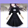 Puella Magi Madoka Magica Akemi Homura Cosplay Kleid aus Polyesterstoff für Anime Rollenspiele