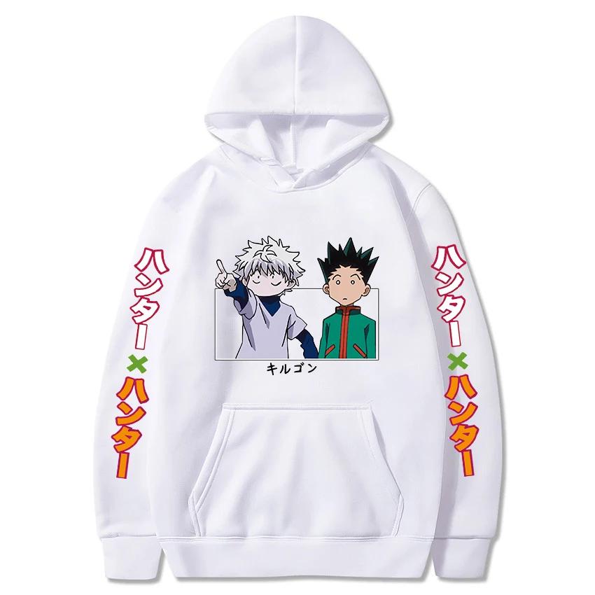 Hunter X Hunter Japonsko Anime Muži Dámské Mikiny Harajuku Gon Killua Potisk mikina velké velikosti Unisex podzimní zimní streetwear