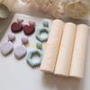 KX4B Clay Texture Roller Acrylics Clay Roller for Making Clay Earrings Jewelry Crafting Works with Clay Cutter (Not Included)