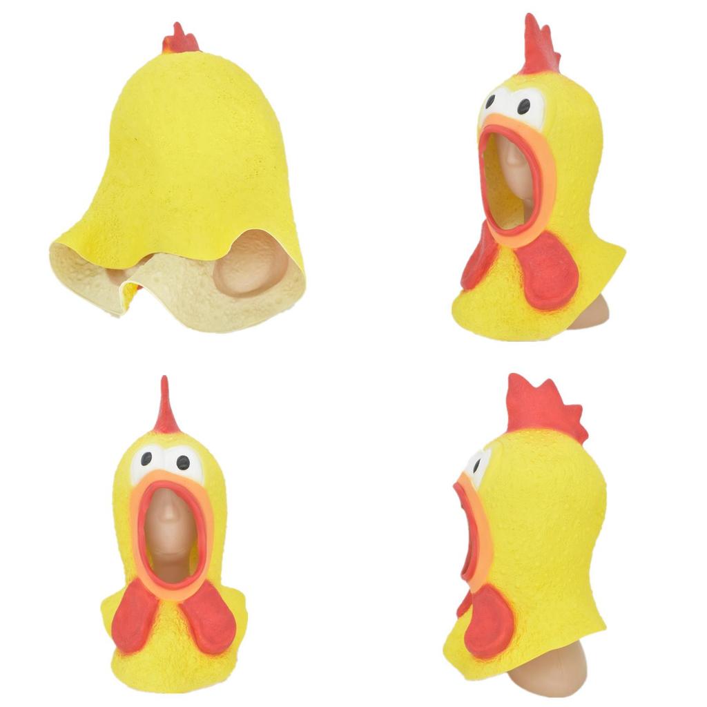 Humorous Chicken Head Mask For Costume Parties And Holiday Celebrations