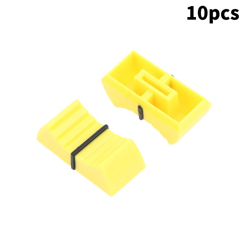 10 Stück 1x8 2x4mm Mixer Elektronische Tastatur Schiebepotentiometer Kunststoffkappe Fader-Kappe Knopf Druckknopf Buchse Druckkappe