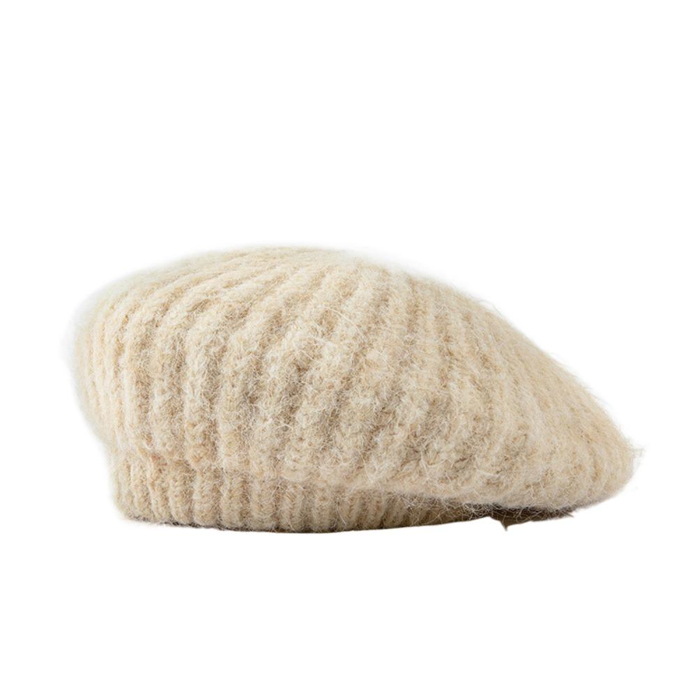 Elastic Knitted Berets British Style Artist Hat Fashion Newsboy Cap Outdoor