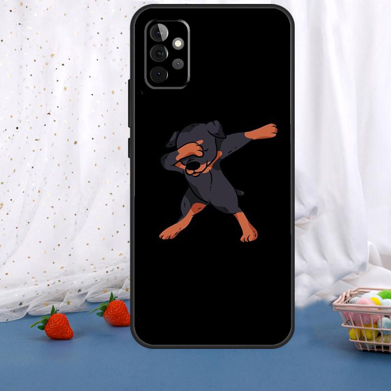 Cartoon Rottweiler Dog For Samsung Galaxy A55 A35 A05 A52 A32 A22 A54 A14 A16 A26 A36 A56 A06 A15 A53 A33 A13 Case