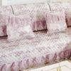 A Complete Set of Minimalist Dustproof Sofa Covers European Sofa Cushion Fabric Set Four Seasons Anti Slip Seat Cushion Cover