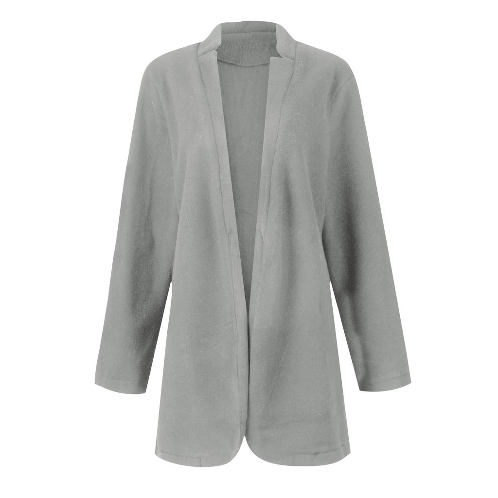 Damenmode Herbst und Winter mittellanger Trenchcoat Klassischer Reversjackenmantel