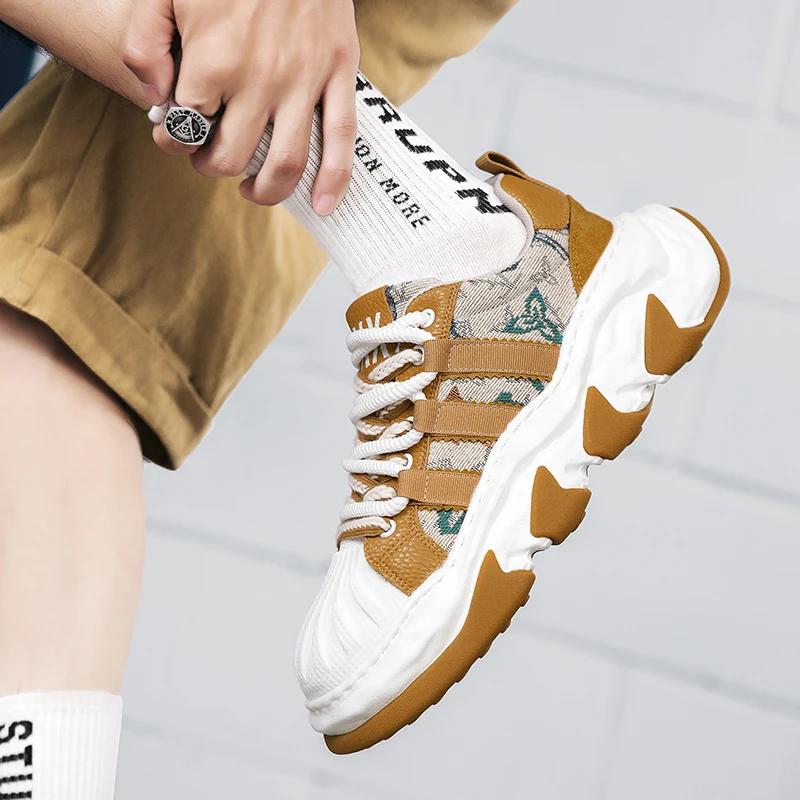 FashionMens Sneakers Walking Men Casual Schuhe Modemarke Laufsport Männliche Mann Sneakers Schuhe für Männer Designer Plateau Herrenschuhe