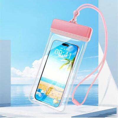 IPX8 Floating Phone Pouch with Lanyard Universal Waterproof Phone Case HD Clear Screen Touchable Cellphone Dry Bag Cruise