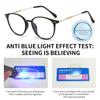 Blue Ray Blocking Anti-Blue Light Reading Glasses Multifocal Progressive Near Far Round Eyeglasses Eye Protection Pc