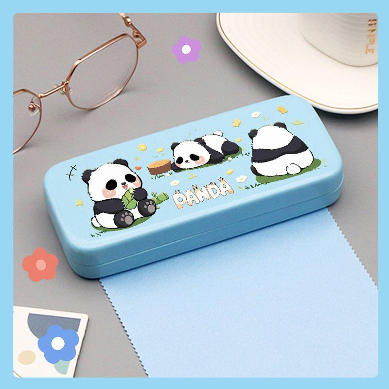 Cute Panda Magnetic Eyeglass Case for Children - High-Quality Design for Children with Myopia
